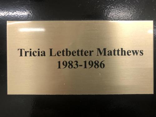 1983-1986 Tricia Letbetter Matthews