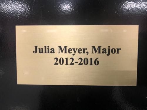2012-2016 Julia Meyer, Major
