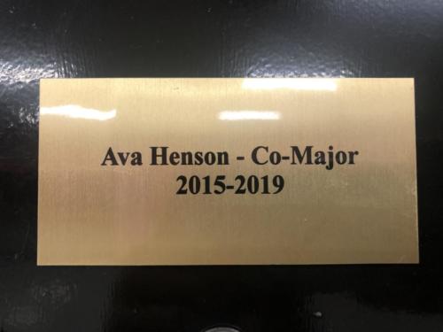 2015-2019 Ava Henson- Co-Major